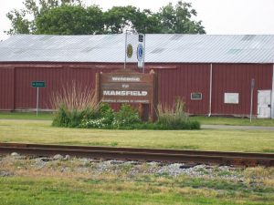 Welcome to Mansfield sign
