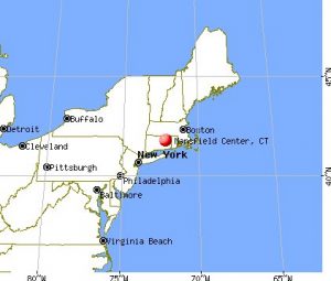 Map of Mansfield Connecticut