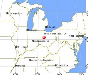 Mansfield Ohio Map