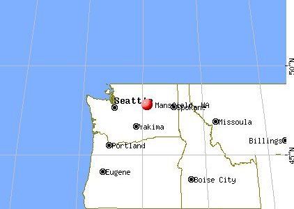 Mansfield Washington Map